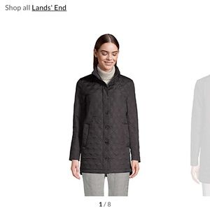 Lands End Quilted Coat